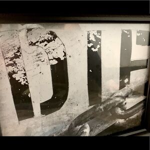 Black and White 8x10 framed original print/signed